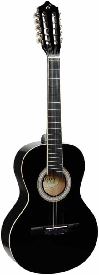 Viola Caipira Giannini VS-14BK com 10 cordas, acabamento em verniz brilhante preto