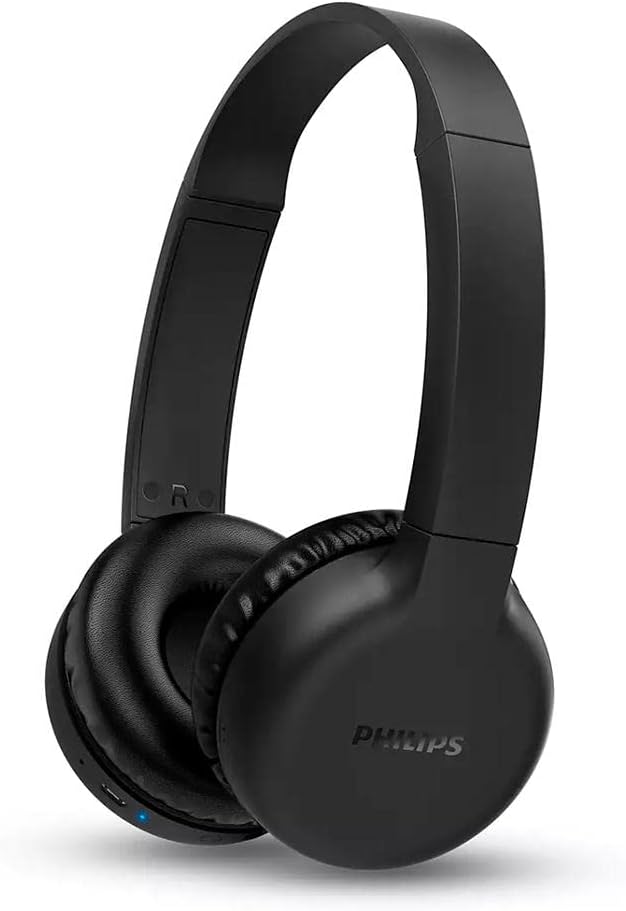 Fone de ouvido Philips TAH1205BK/00 preto on-ear com design moderno e confortável