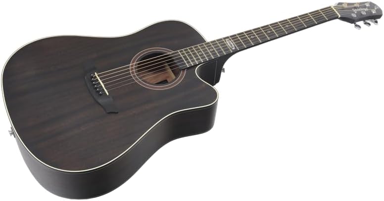 Violão Strinberg SD200C folk eletroacústico na cor tabaco escuro com destaque para o corte cutaway