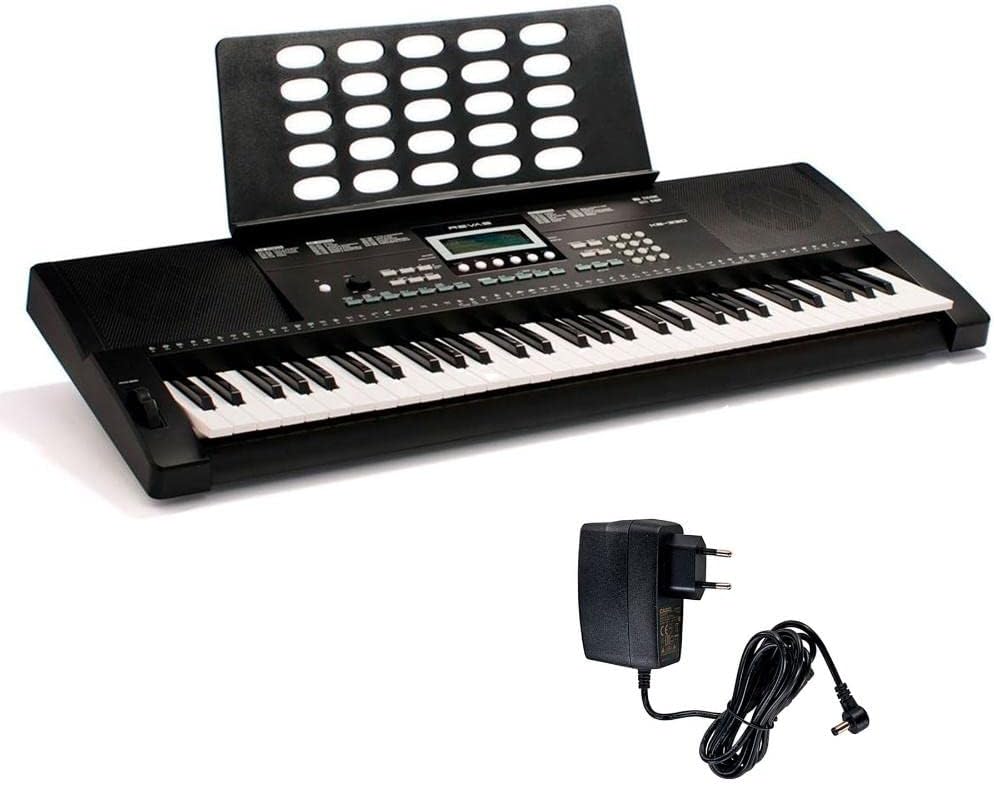 Teclado arranjador Revas KB-330 com 61 teclas e falantes embutidos