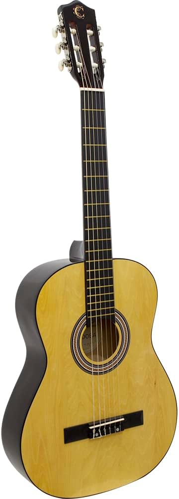 Violão clássico acústico Cordoba CG-100 com corpo em verniz brilhante e tampo em madeira clara
