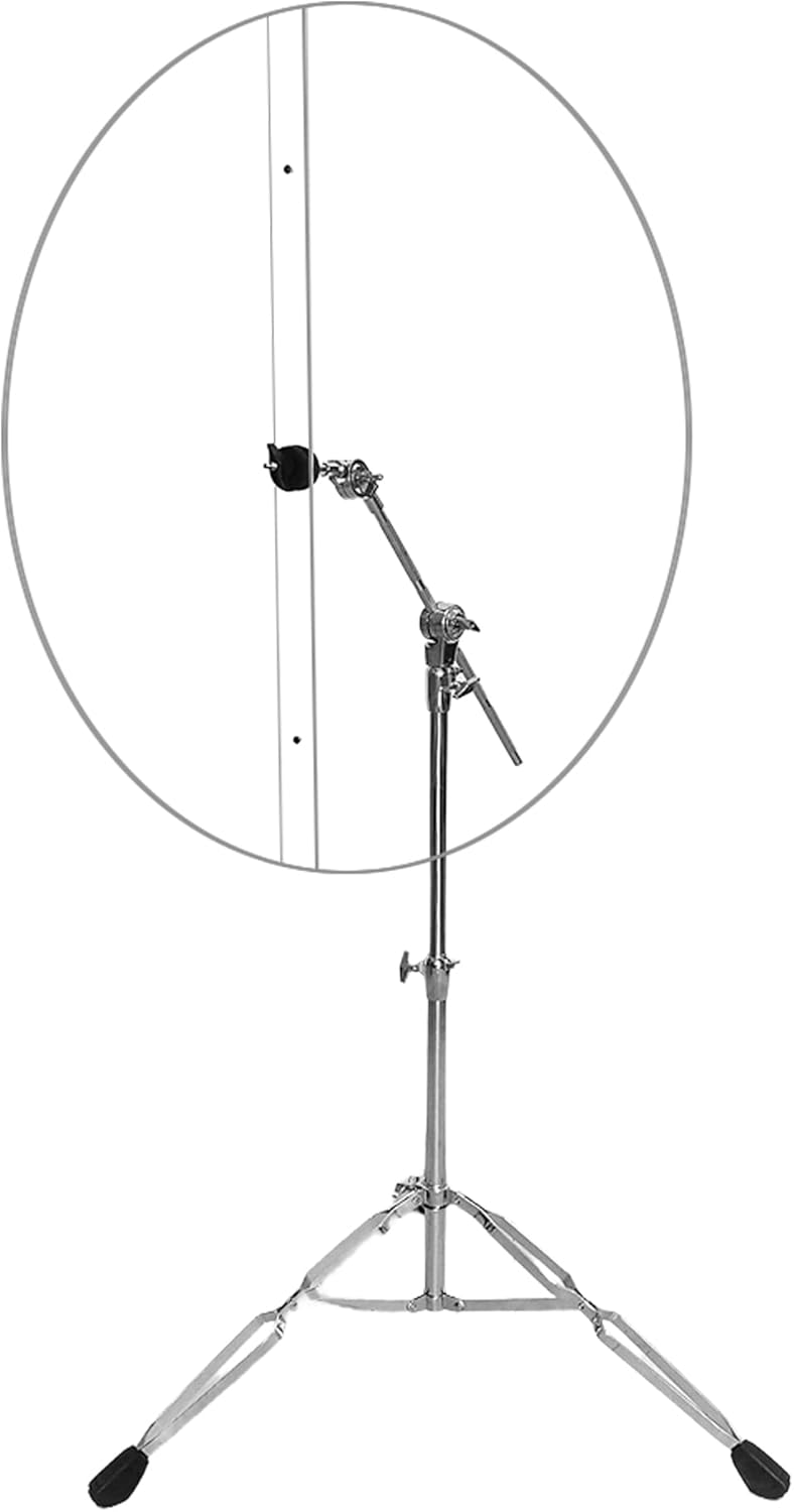 Escudo protetor de som para bateria, modelo yzklnne, feito em acrílico cristalino transparente com diâmetro de 76,2 cm