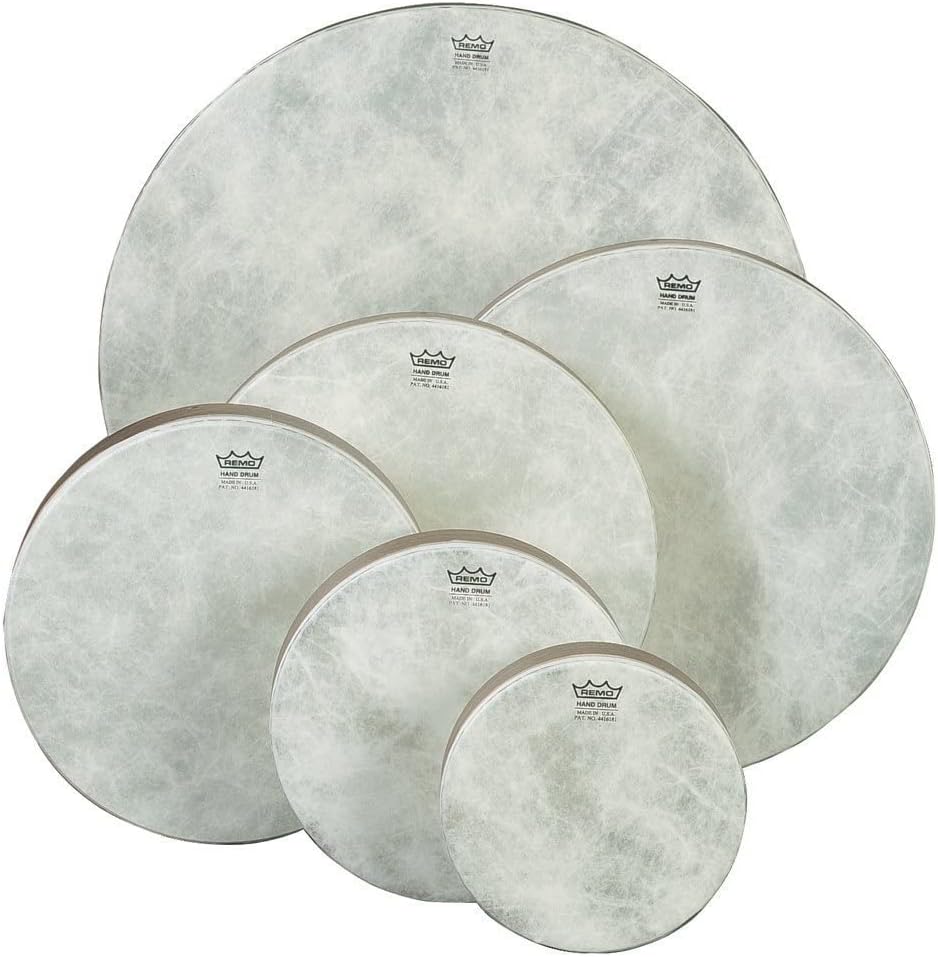 Imagem de uma bateria de tambores Remo HD-8510-00 com cabeças Fiberskyn pré-sintonizadas