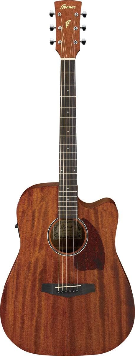 Violão eletroacústico Ibanez PF 12MHCE OPN na cor madeira natural com acabamento fosco e corpo Grand Concert cutaway