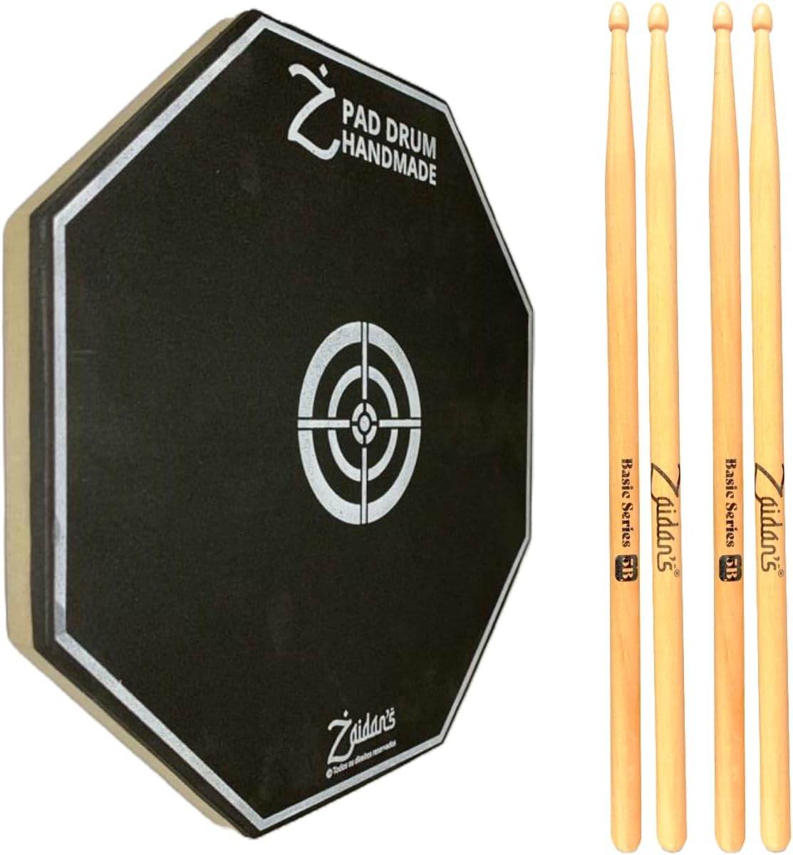 Pad de treino octogonal preto 12