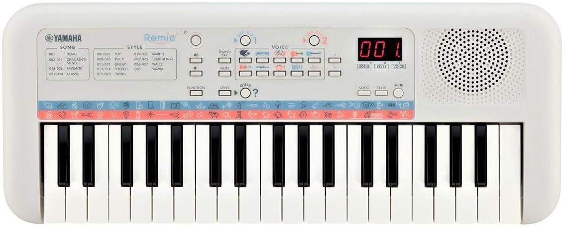 Teclado infantil portátil Yamaha PSS-E30 com 37 teclas branco