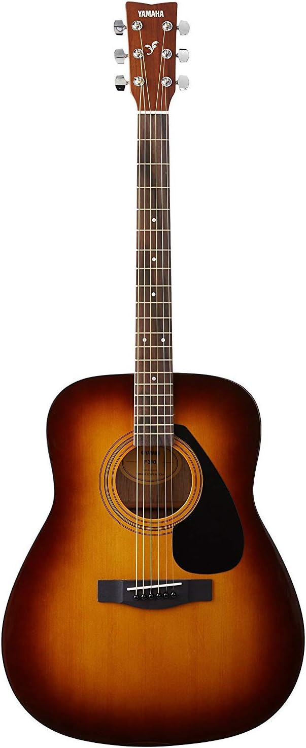 Violão acústico Yamaha F310 com acabamento sunburst e corpo tradicional