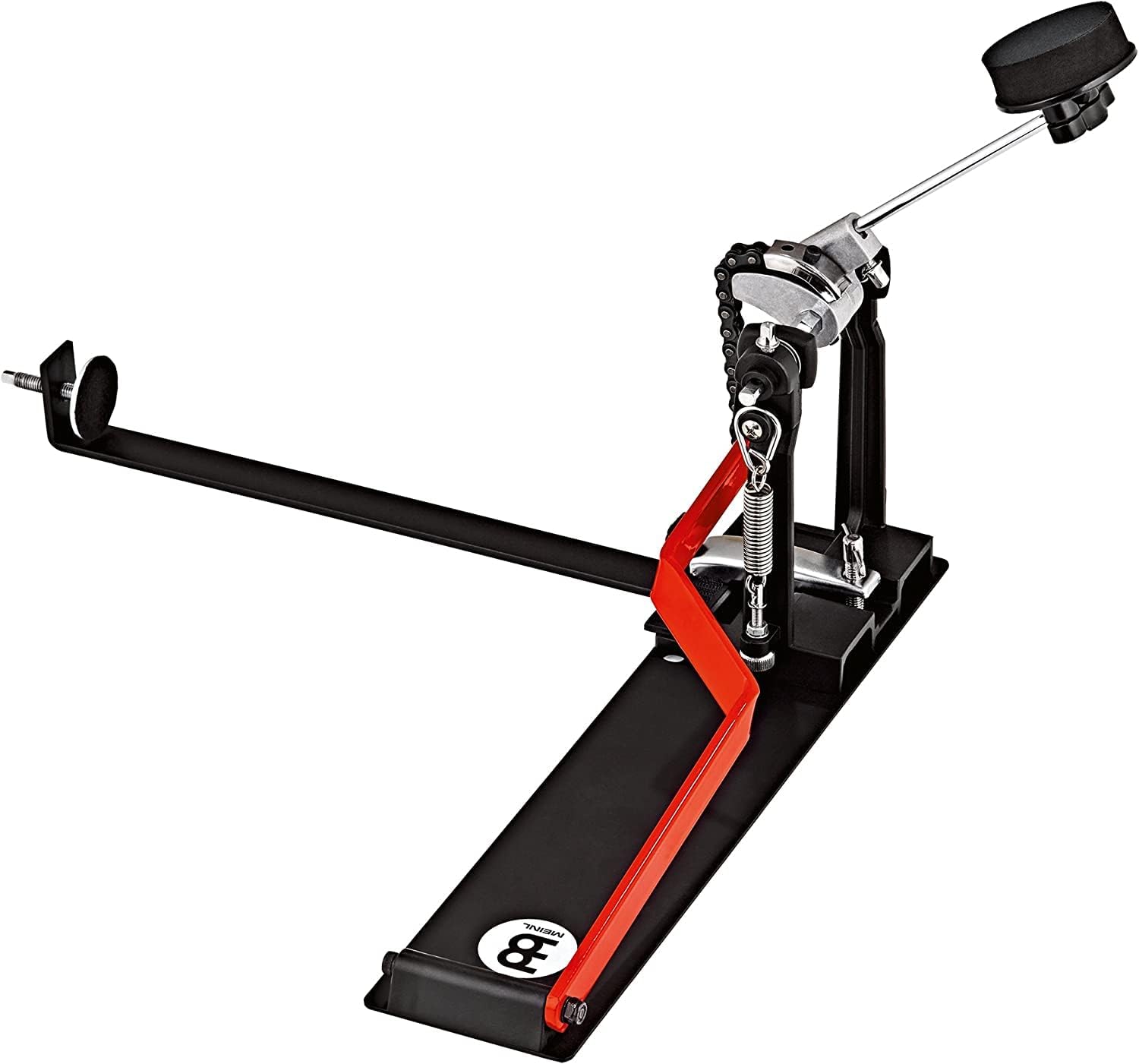 Pedal de percussão Meinl para cajon, ativado pelo calcanhar com mola ajustável