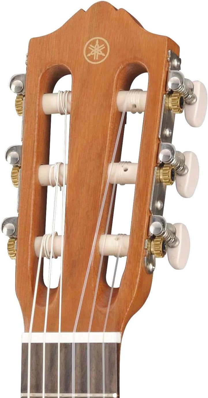 Close do headstock do Yamaha GL-1 Guitalele Ukulele