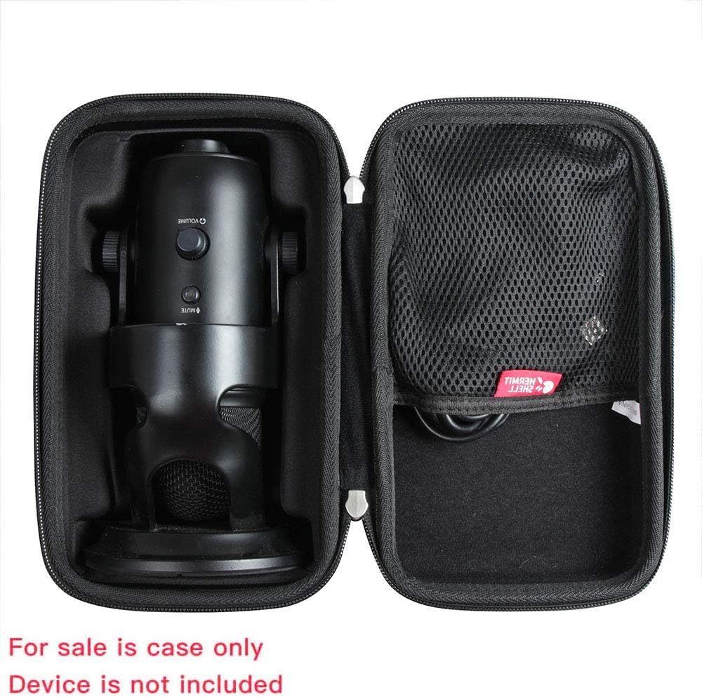 Capa Hermitshell aberta mostrando compartimento moldado e bolso para acessórios