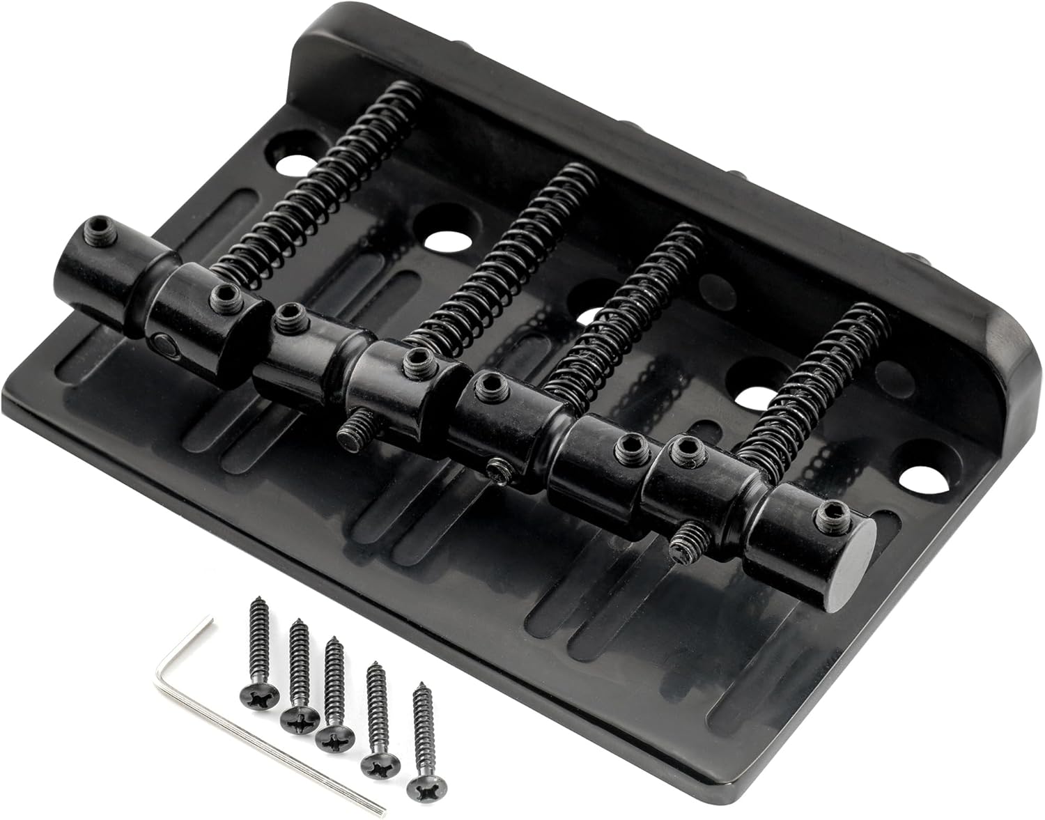 Ponte para contrabaixo Musiclily Pro Heavy Duty Bronze Preta 4 cordas