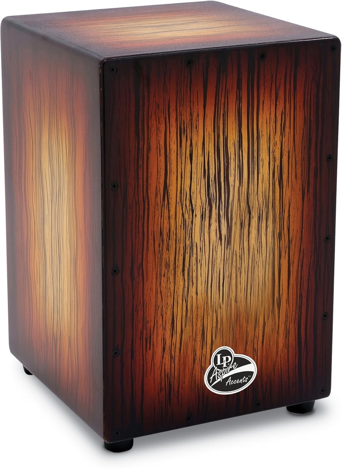 Cajon Latin Percussion modelo LPA1332-SBS com acabamento Sunburst Streak