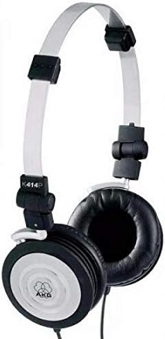 Fone de ouvido AKG K414P on-ear leve e dobrável, com mecanismo 3D-Axis para ajuste ergonômico