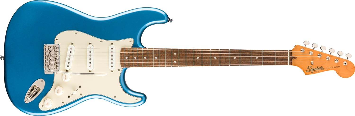 Guitarra elétrica Fender Classic Vibe '60s Stratocaster em acabamento azul metálico brilhante