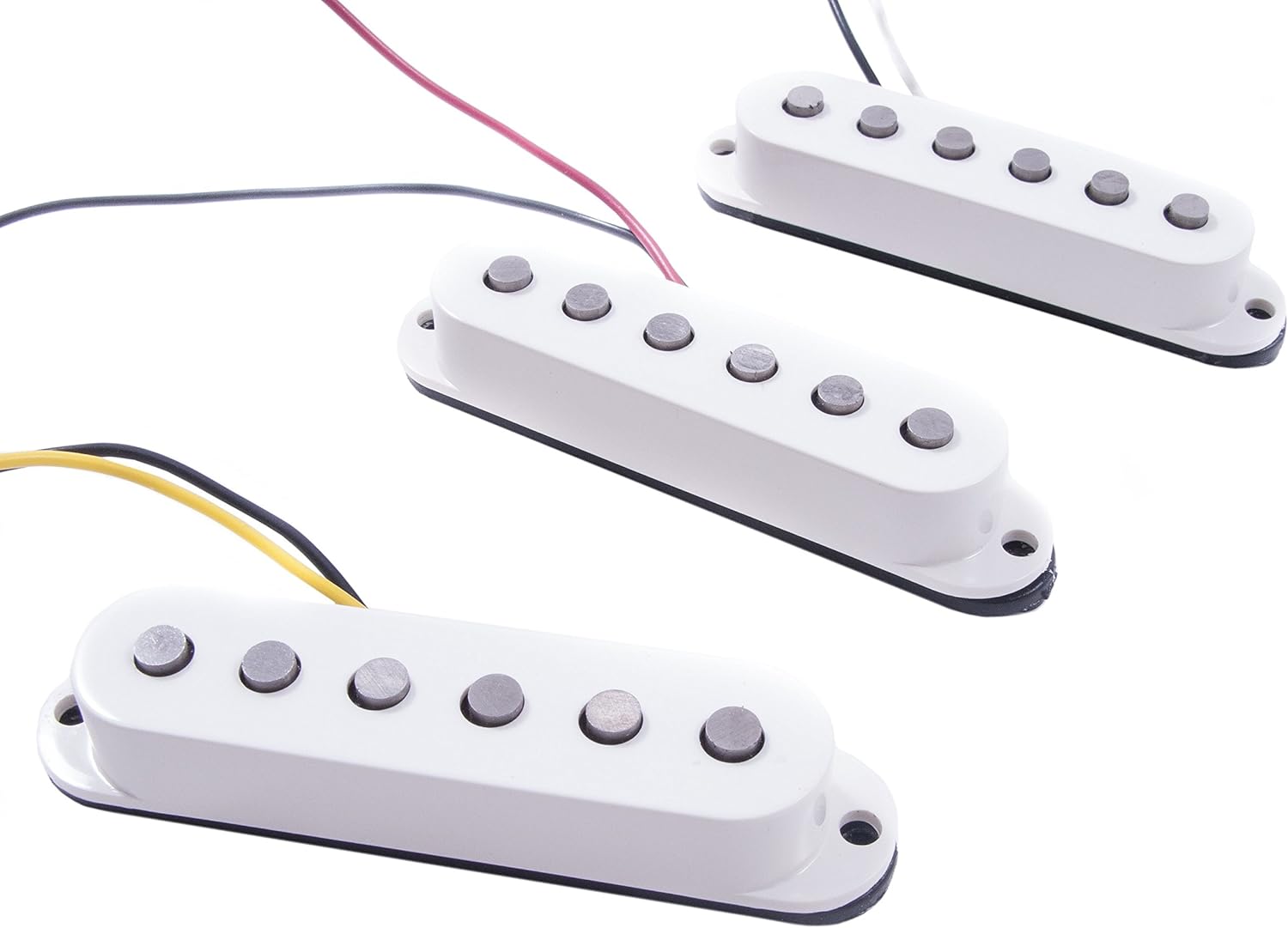 Detalhe dos captadores Fender Deluxe Drive Stratocaster fora da embalagem